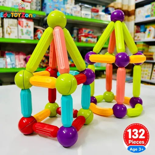 Picture of Magnetic Sticks STEM playing Set - 132 Pcs