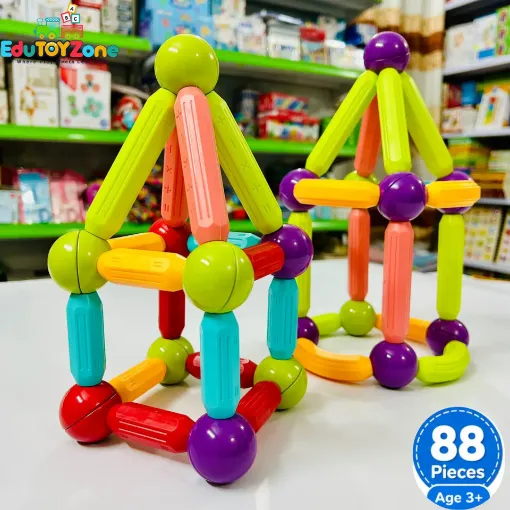 Picture of Magnetic Sticks STEM playing Set - 88 Pieces