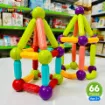 Picture of Magnetic Sticks STEM playing Set - 66 Pieces
