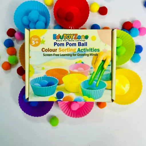 Picture of Color Sorting with Pompom Ball, Cup & Clip- Combo set