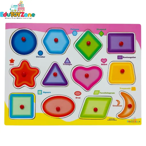 Picture of Matching Puzzle Pin(Plastic) Board - DX546 - Shape