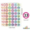 Picture of Number Dot Sticker 2.5cm (5 page)