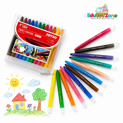 Picture of TiTi Twist Crayon 12 Colors (Small Size)