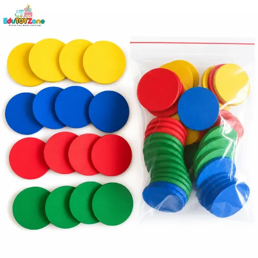 Picture of Wooden Round Color Wafer (48 Pcs)