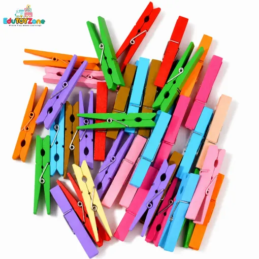 Picture of Wooden Clips Diy Handmade Decorative (14 Pcs)
