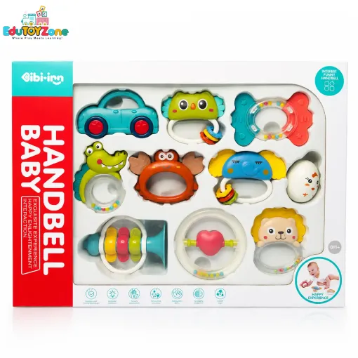 Picture of HANDBELL Baby Rattles Set - 10 Pcs