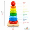 Picture of Wooden Rainbow Tower Without Box