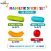 Picture of Magnetic Sticks STEM playing Set - 132 Pcs