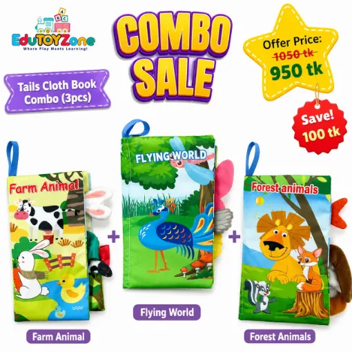 Picture of Tails Cloth Book - Combo (3Pcs)