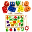 Picture of Vegetables Lacing, Fishing & Shape Sorting - Combo Set