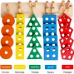 Picture of Lacing, Fishing (Vegetables )& Shape Sorting - Combo Set