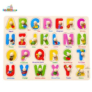 ABCD English Alphabet Puzzle Board With Pin MTF- 028