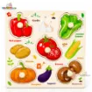 Picture of Matching Puzzle Wooden Pin Board -Vegetables (Mini Size)