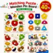 Picture of Matching Puzzle Wooden Pin Board (Mini Size) Combo