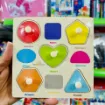 Picture of Matching Puzzle Wooden Pin Board -Shapes (Mini Size)