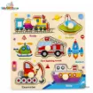 Picture of Matching Puzzle Wooden Pin Board - Vehicles  (Mini Size)