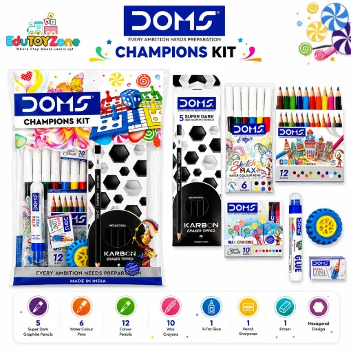 Picture of DOMS Champions Kit for Kids – 7 Items Set