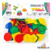 Picture of Geometric Button Lacing Toy for Kids – 50 Pcs