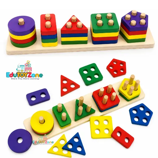 Picture of Shape Sorting and Stacking Puzzle Big - Premium