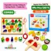 Picture of Vegetables Lacing, Fishing & Cutting Fruits - Combo Set