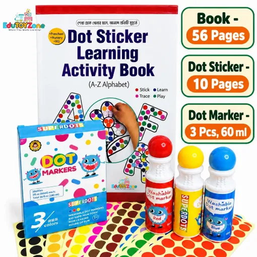 Picture of Dot Sticker & Dot Marker with Learning Activity Book (Combo)