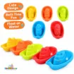 Picture of Colorful Stacking Boats Baby Bath Toy (5 pcs)