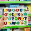 Picture of Wooden Alphabet &  Number Puzzle - Combo