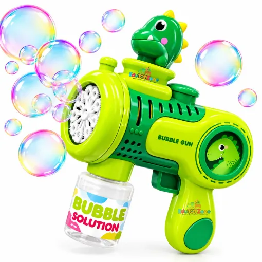 Picture of Dinosaur Bubble Gun Toy for Kids