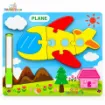 Picture of Colorful Jigsaw Puzzle with White Board