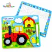 Picture of Colorful Jigsaw Puzzle with White Board