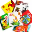 Goofi Borno Golpo 1 (বর্ণগল্প ১) – 6 Books Set showing six colorful Bengali children's storybooks with illustrated covers featuring a red eagle, forest animals, cartoon characters and an octopus with a mermaid.